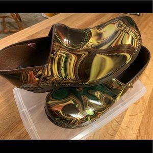Sanita Patent Leather Professional Clogs